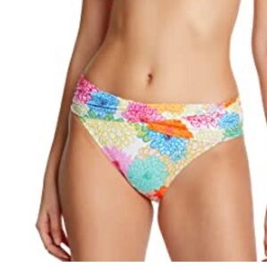 Bleu Rod Beattie women’s Fresh Picks Sarong Hipster bikini Bottom floral size 14